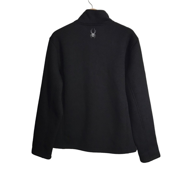 Spyder Medium Circuit Mens Full Zip Fleece Lined Jacket Black - Picture 3 of 12